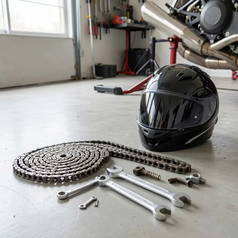 Entretenir la chaîne de sa moto : tension, graissage et usure
