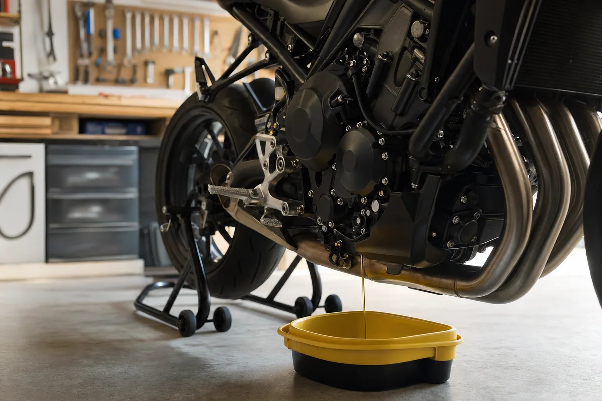 Faire la vidange de sa moto : huile, filtre et étapes